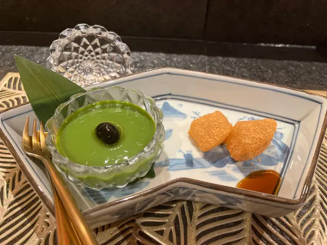 黑豆抹茶布丁、黑糖蕨餅