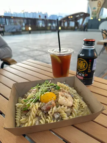 大蝦卡邦尼意粉