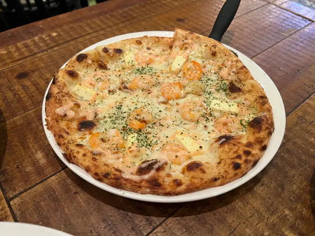 明太子忌廉芝士海老披薩 10”