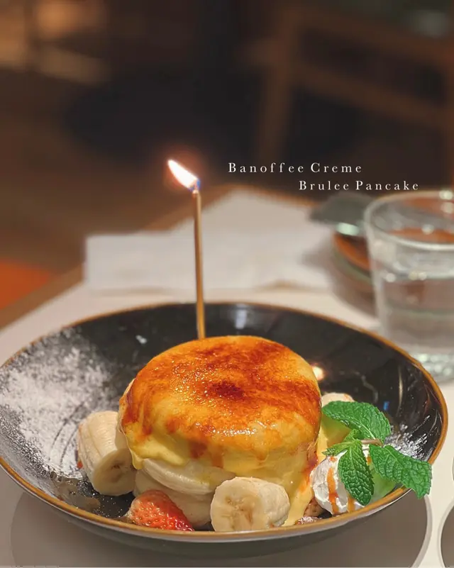 Banoffee Creme Brulee Pancake