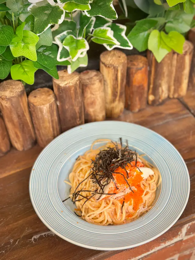 蟹肉蟹棒明太子意粉