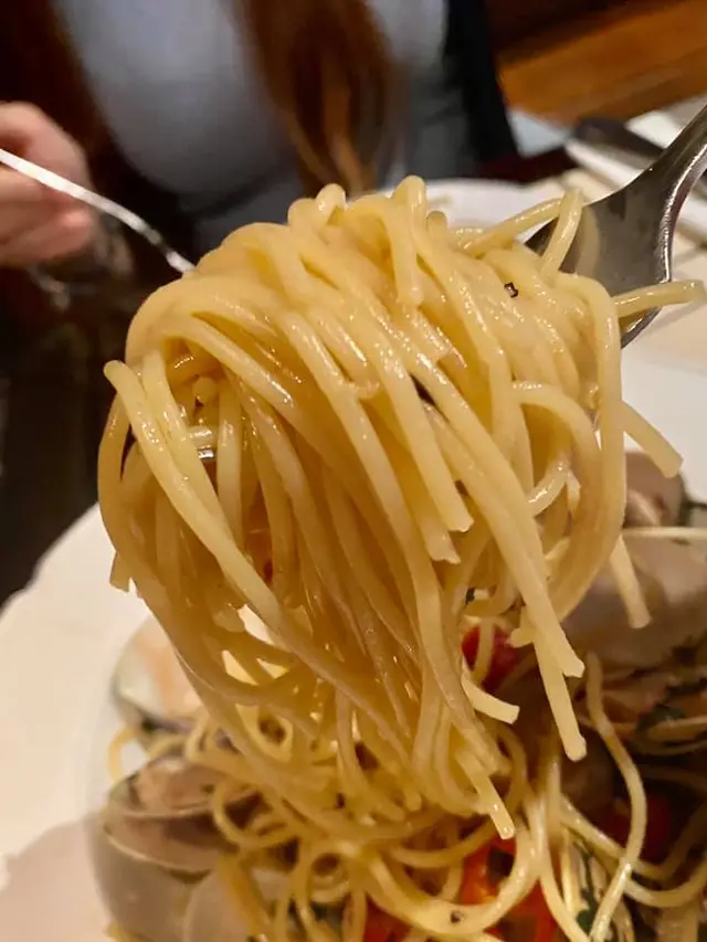 香辣蜆肉意粉