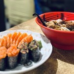 My childhood memory, Hong Kong style Japanese food. Salmon sashimi won’t go wrong here.