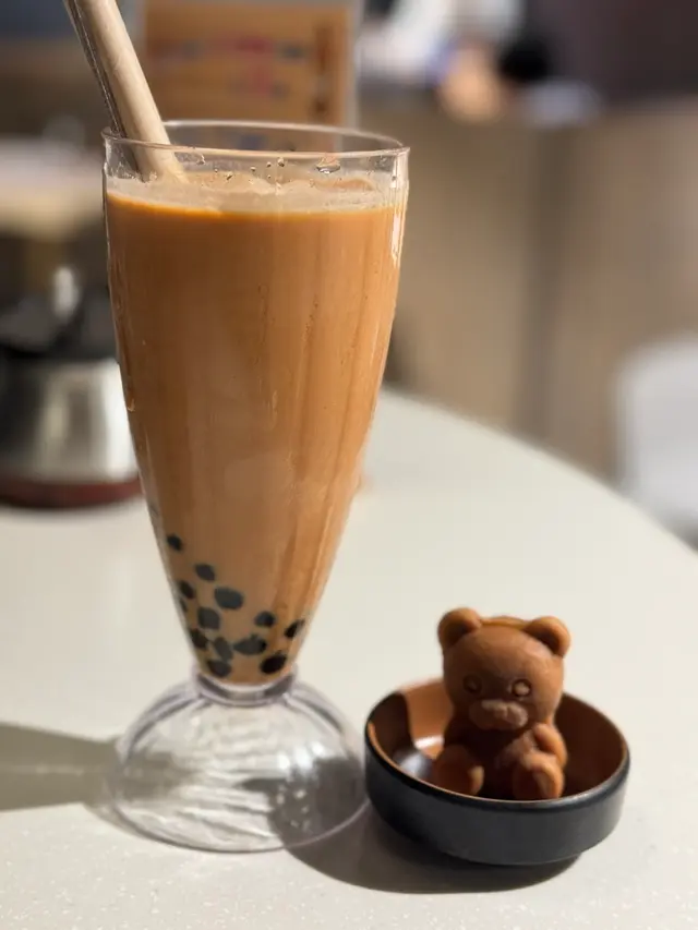 好可愛，奶茶香滑