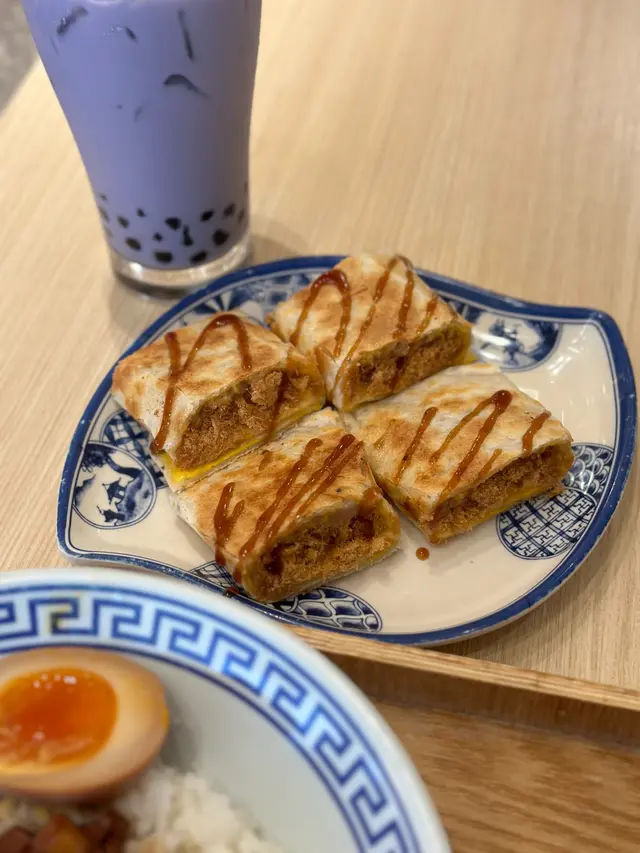 古早起司芋泥肉鬆蛋餅