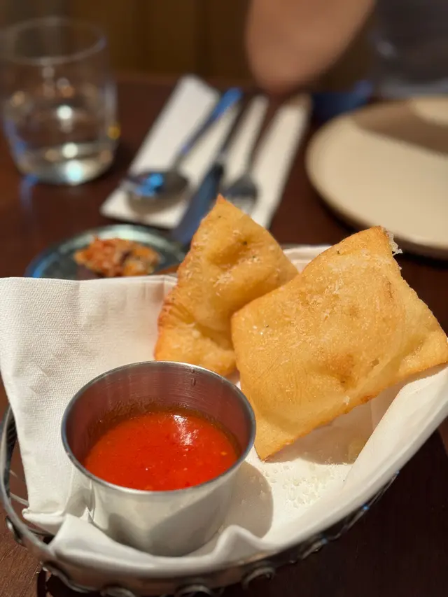 Gnocco Fritto with Red Sauce