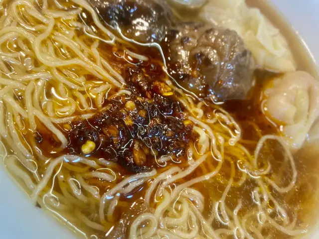 貢丸蠔汁炆冬菇麵