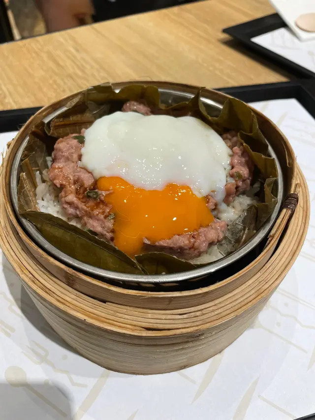 北海道溫泉蛋馬蹄牛肉飯