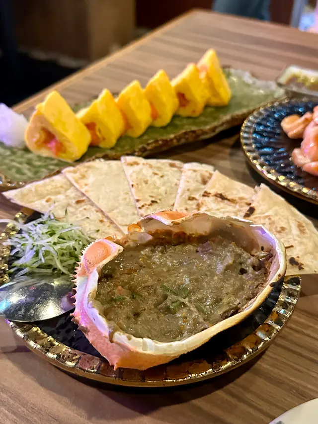 蟹味噌甲羅燒
