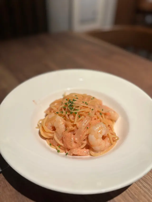 明太子忌廉大蝦意粉