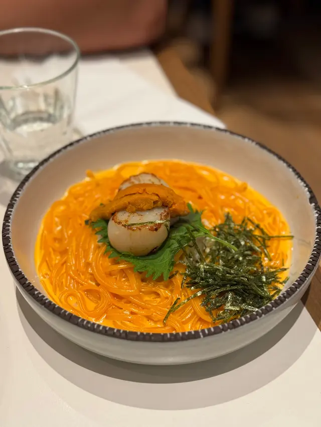 新鮮海膽.香煎帶子&蟹肉海膽忌廉汁意粉
海膽有苦味,不算新鮮,醬汁有點滯,不太推薦