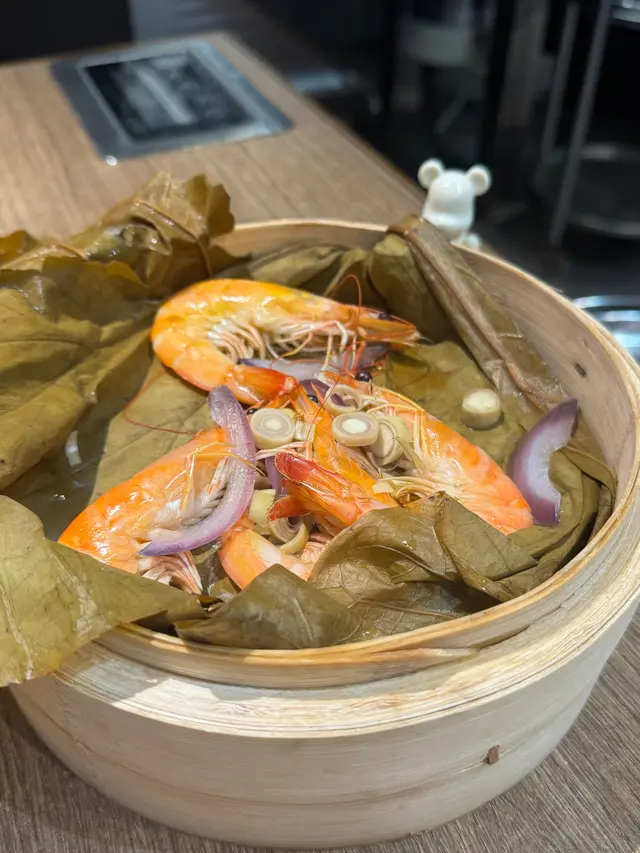 泰式香茅荷葉蒸蝦