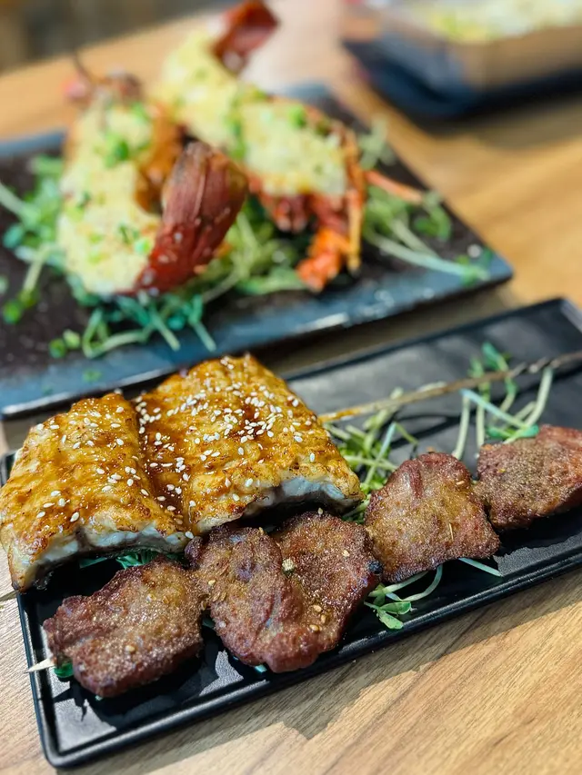 燒牛舌心串(孜然)
