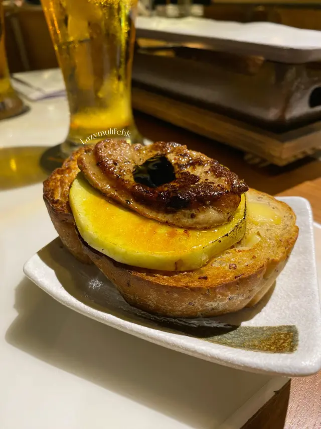 焦糖青蘋果鵝肝多士