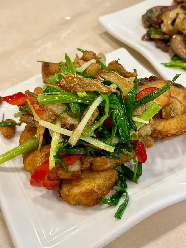 薑蔥炒魚腩