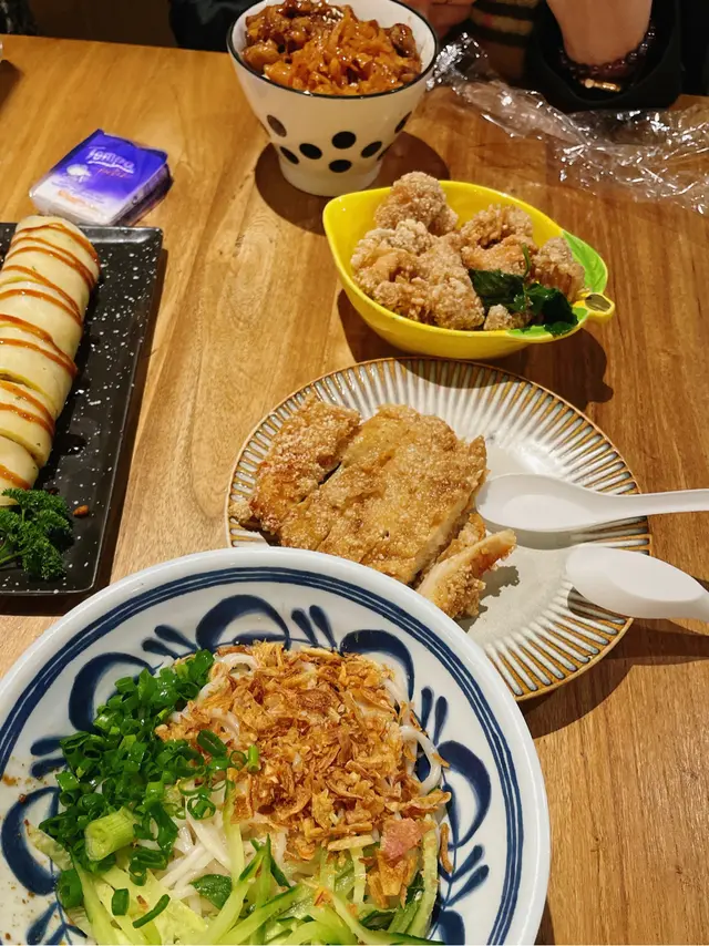 雞扒蔥油拌麵