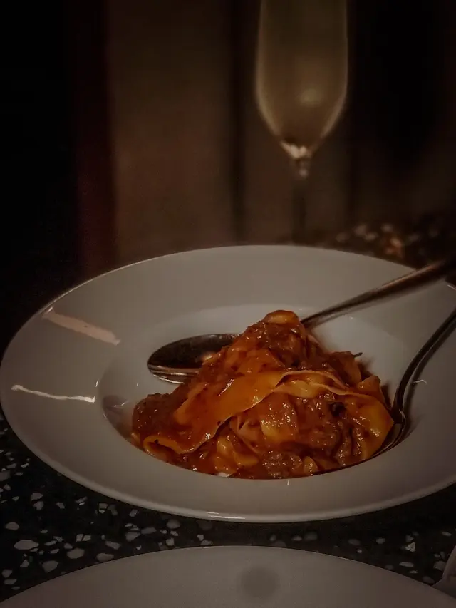 Pappardelle al ragù di guancia