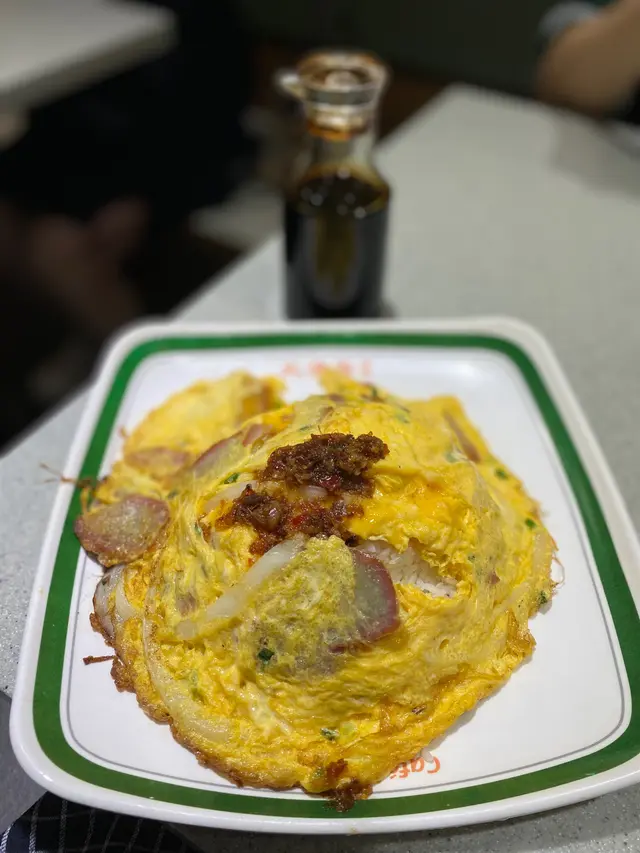 XO醬叉燒蔥花滑蛋飯