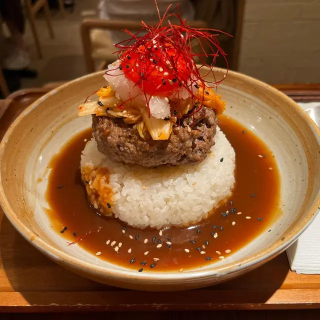 手打和牛漢堡扒丼飯
