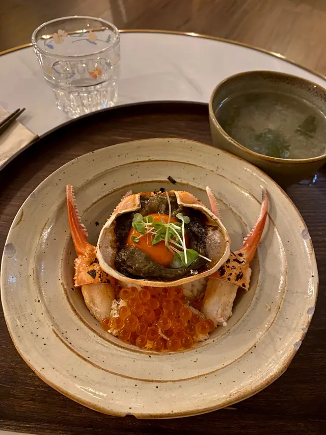 松葉蟹膏甲羅燒飯