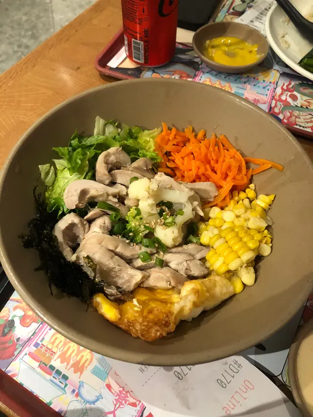 Cauliflower rice bimbibap