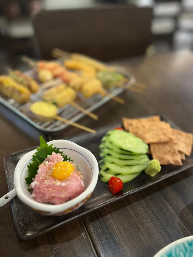 蔥吞拿魚腩配鱈魚乾