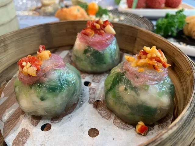 刹椒鮮蝦菜苗餃