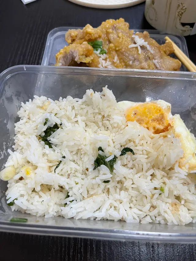 蒜香豬扒菜飯