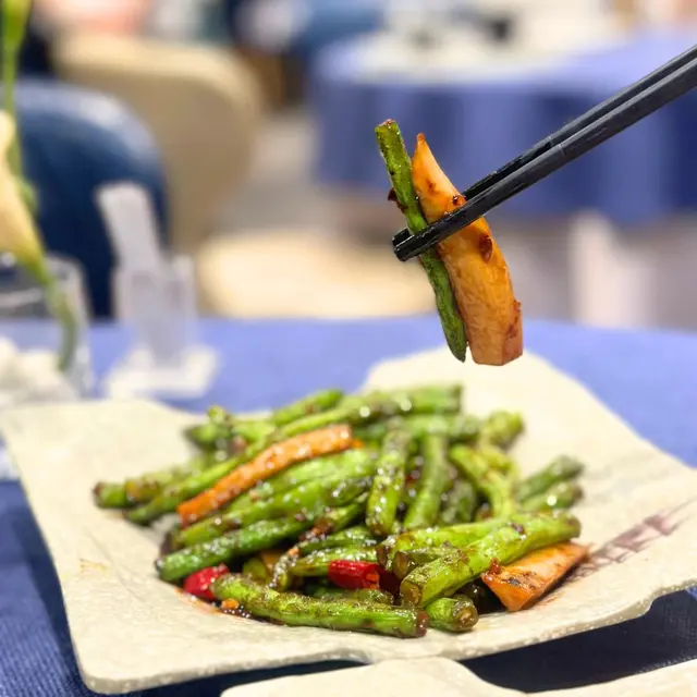 四季豆干煸雞脾菇