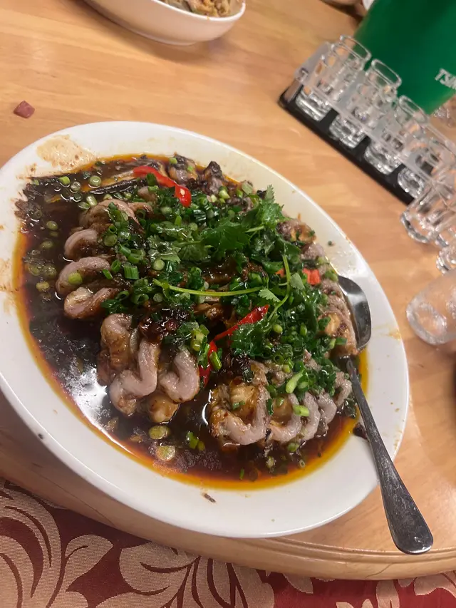 豉汁蒸盤龍鱔