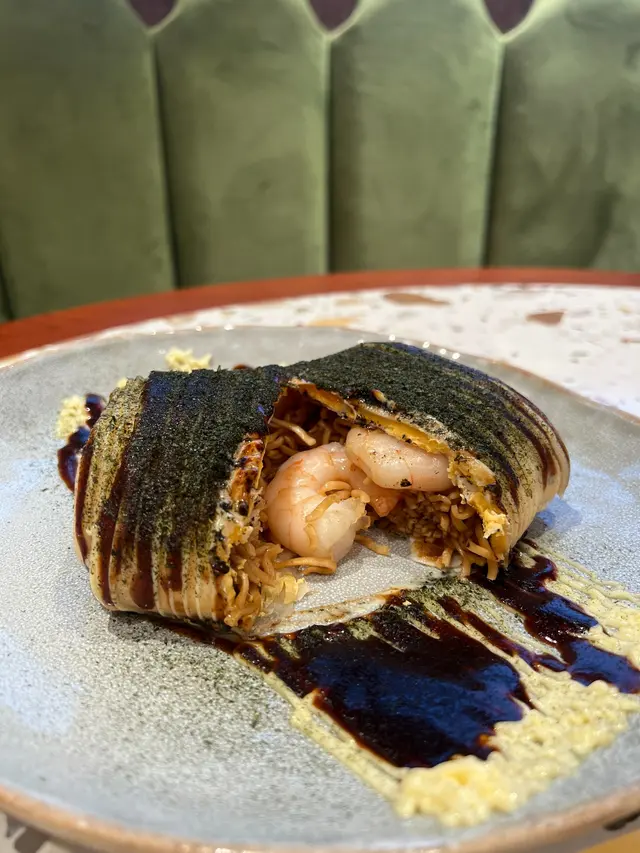 海鮮炒王子麵蛋餅