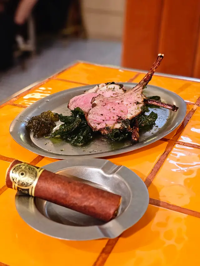 香草羊架三支 背脆薄荷葉