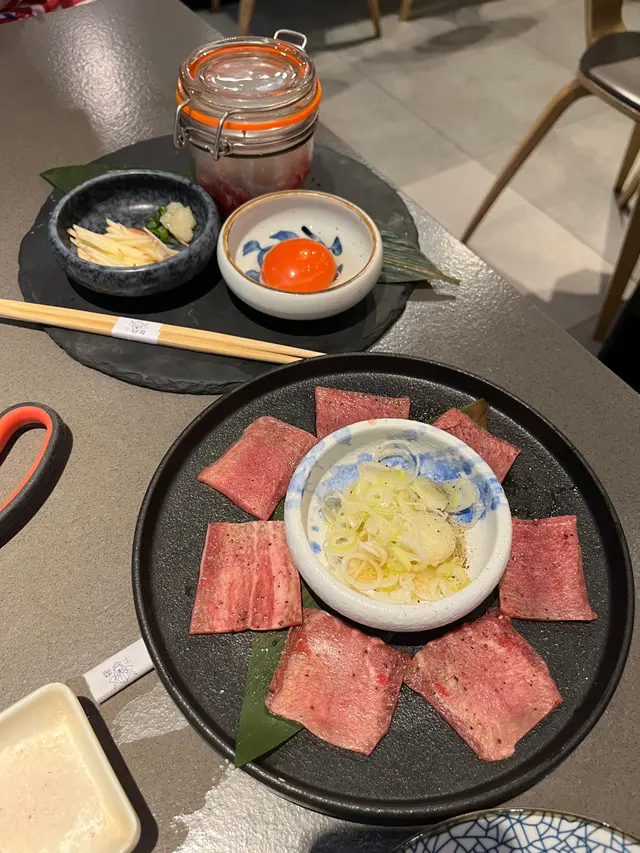香蔥薄切牛舌