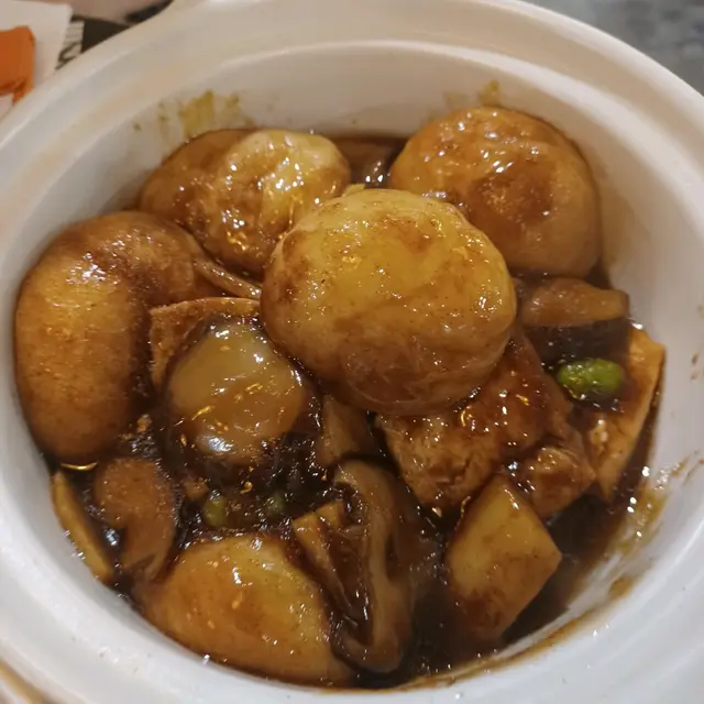 蝦籽豆腐面筋煲