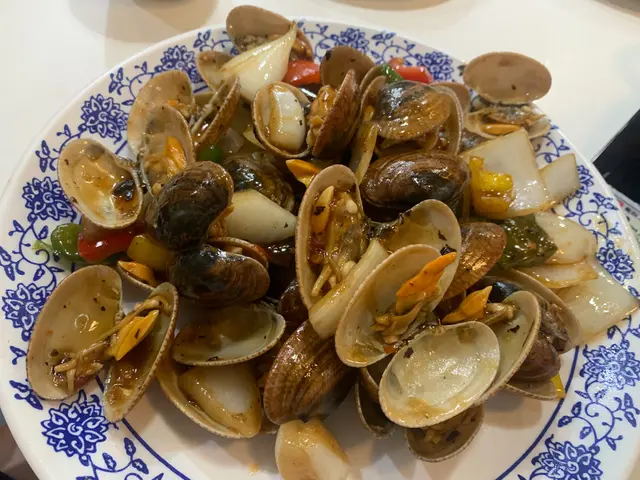 豉椒炒花甲，好肥美，隻隻厚肉