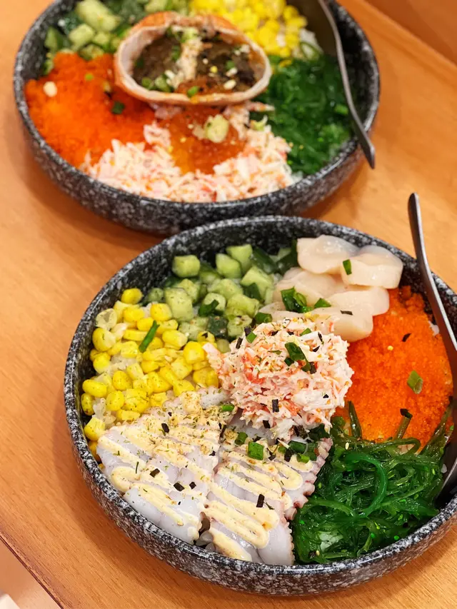 明太子八爪魚配北海道刺身帶子