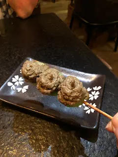 燒萵筍伴蟹膏