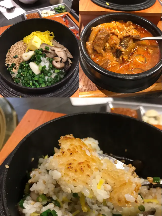 韓式大醬牛肉湯配釜飯個飯焦100分