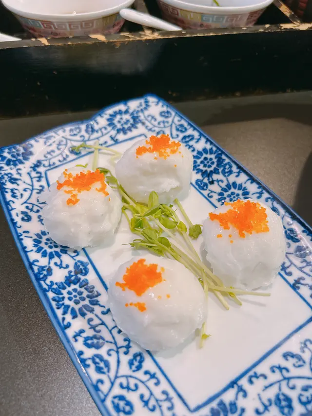 手打蟹籽墨魚丸