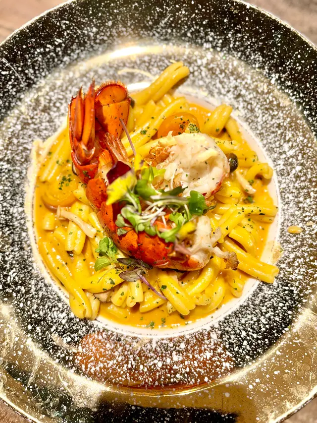 Thai Lobster Sauce Strozzapreti Pasta with Lobster Tail