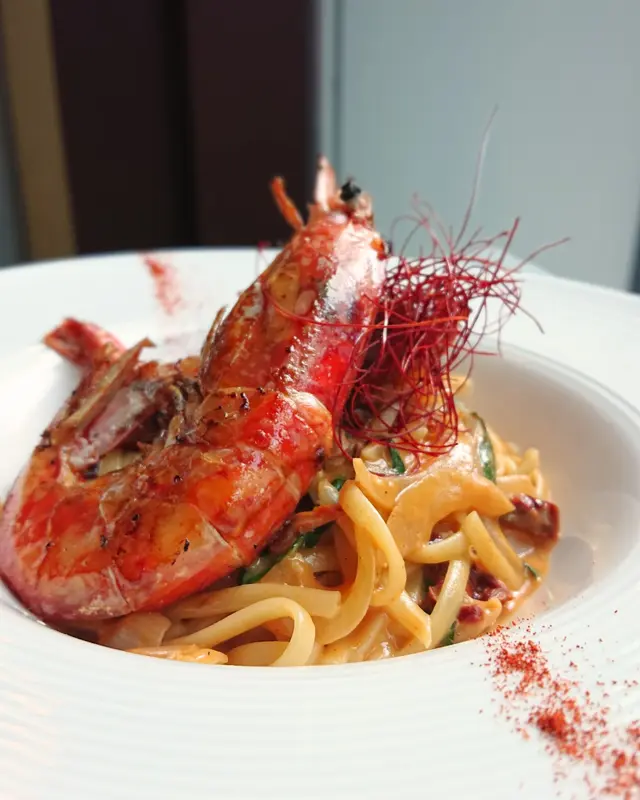 龍蝦忌廉汁阿根廷紅蝦扁意粉