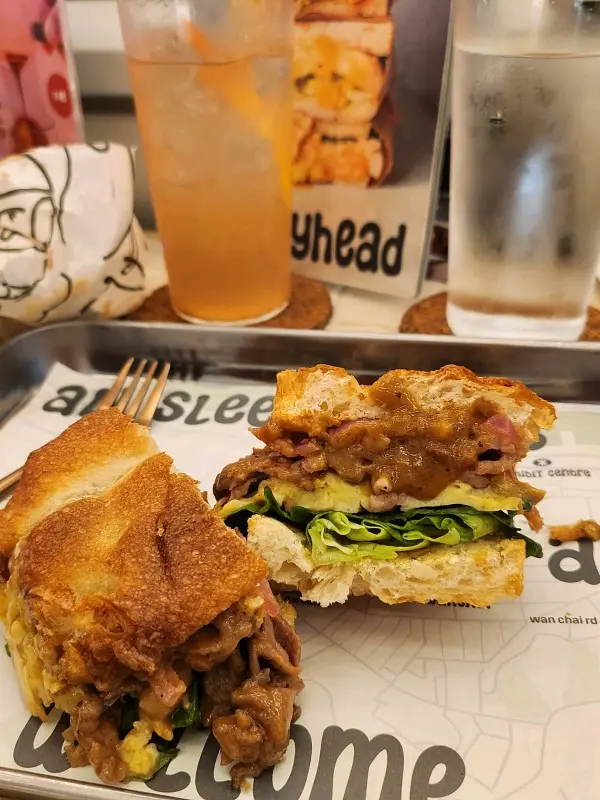 沙爹牛肉三文治