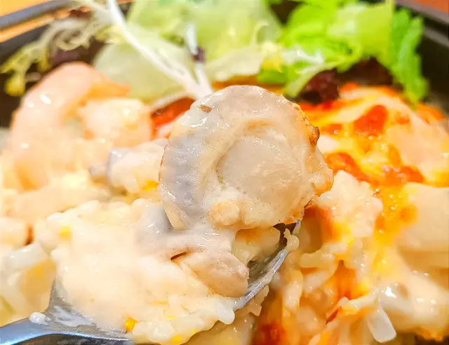 雙重芝士焗海鮮飯