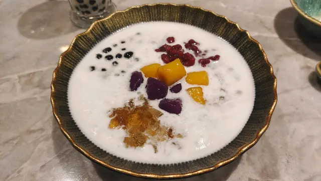 芋泥芋圓鮮牛奶