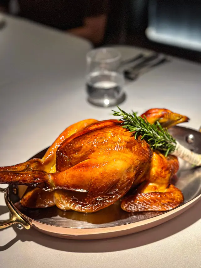 Whole roasted yellow chicken