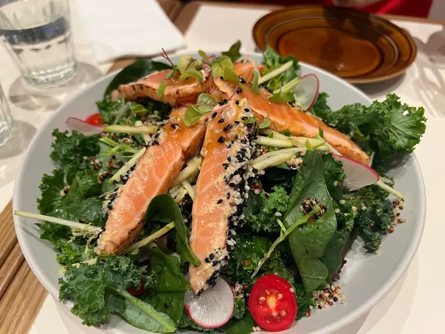 Sesame Salmon & Kale Salad