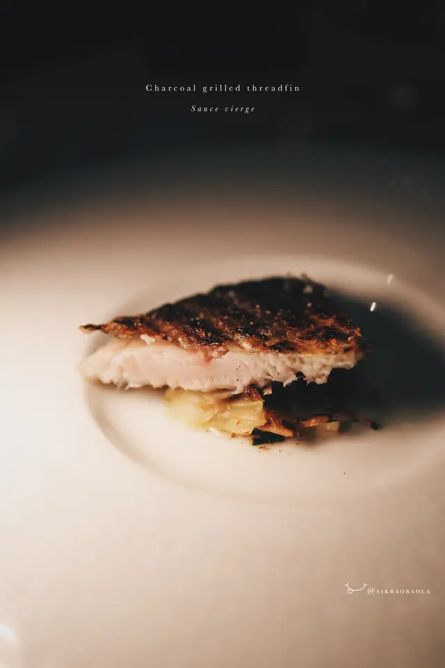 Charcoal grilled threadfin