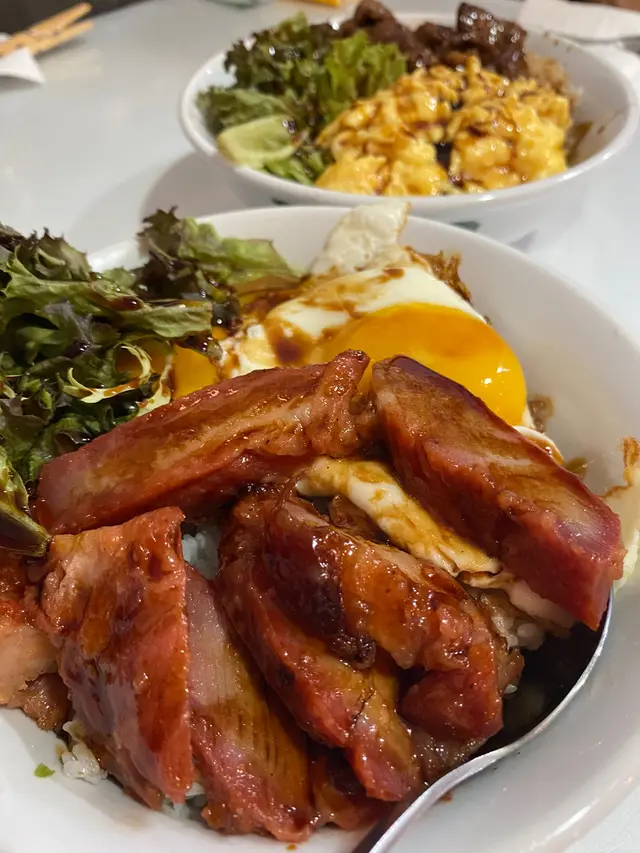 叉燒炒滑蛋飯