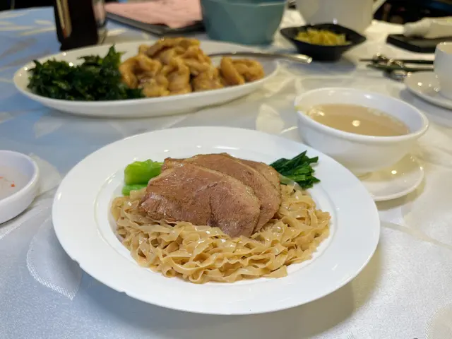 潮式鵝片撈麵
