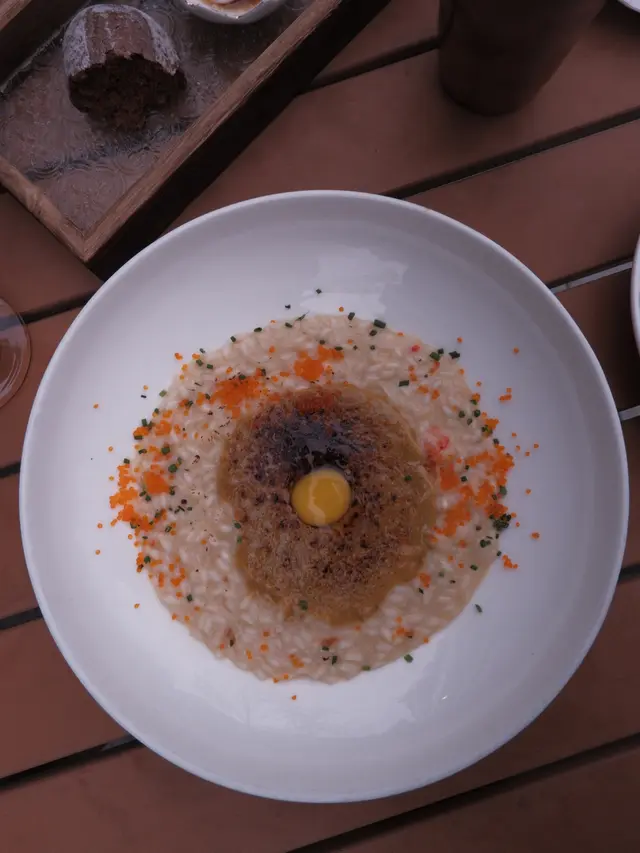 松葉蟹甲羅燒蟹膏意大利飯